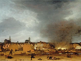 Vue de Delft avec l